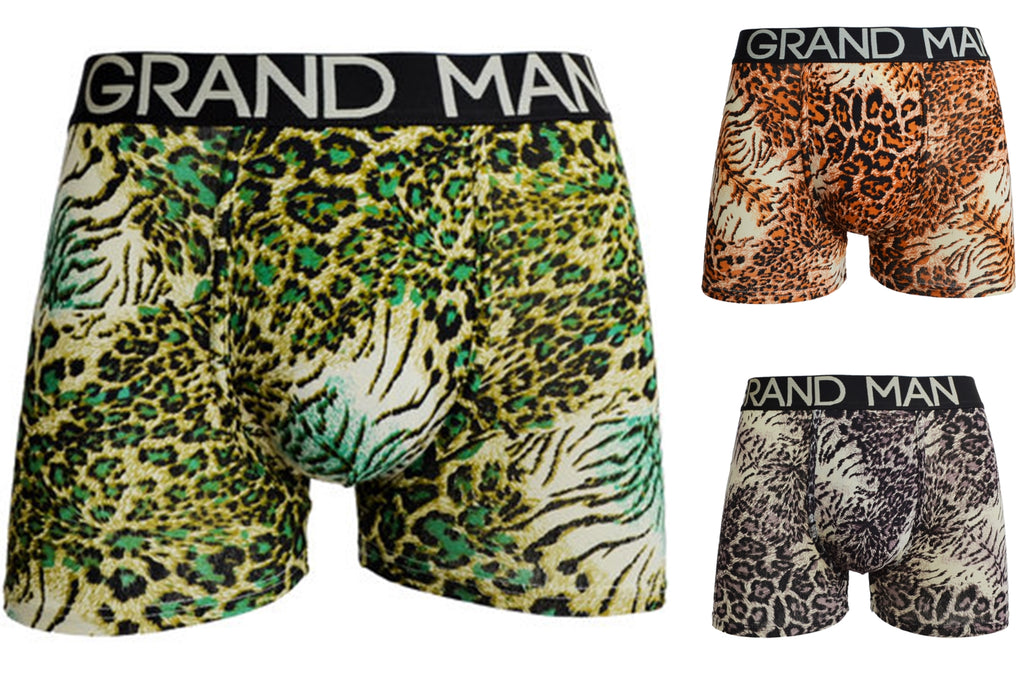 Grand Man mens Boxer Shorts Underwear Tiger Print 2005