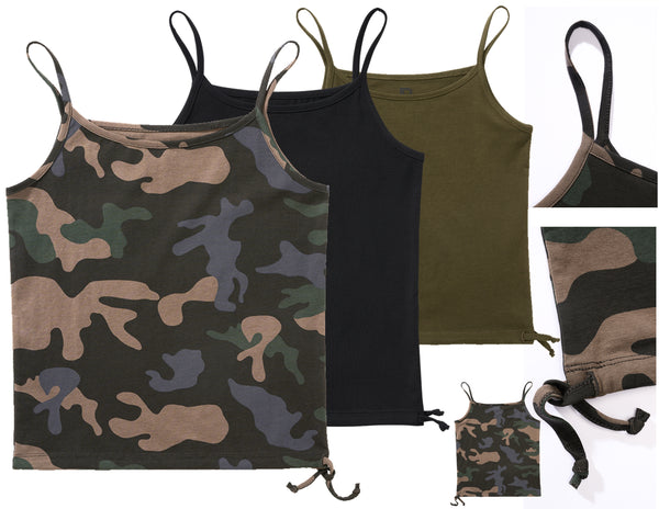 Brandit Damen Militär Camouflage Tanktop Spaghetti Top Lilly S, M, L, XL, 2XL, 3XL, 4XL, 5XL