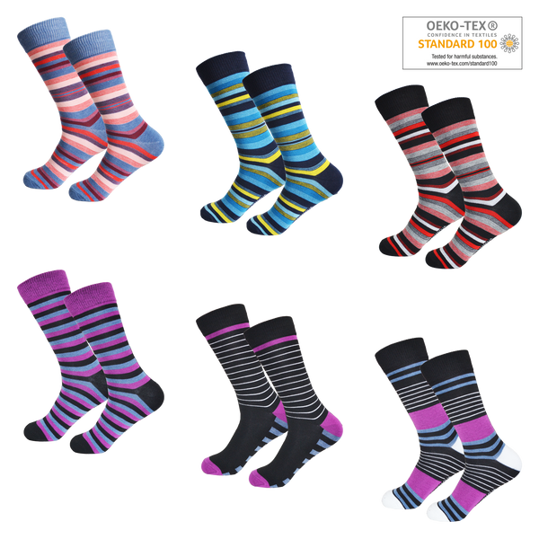 6x Paar Damen Herren Unisex Socken Baumwolle SK303 Gr 35-38, 39-42.  43-46