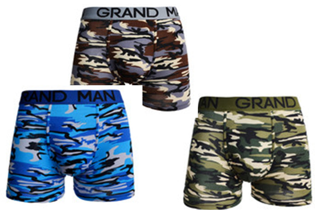 Grand Man mens Boxershorts Camouflage Underwear Army 5045