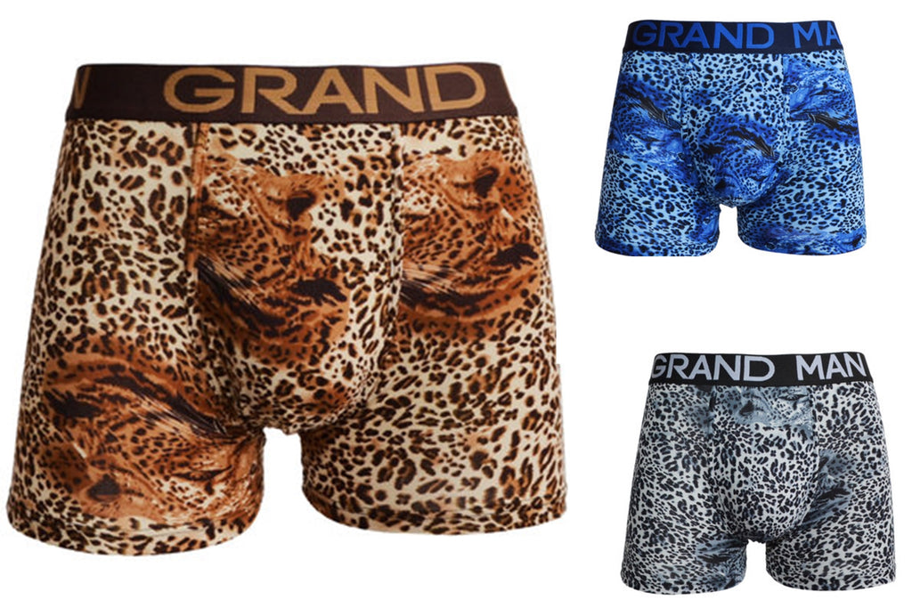 Grand Man men´s Boxer Shorts Underwear Animal Print Pants 5040