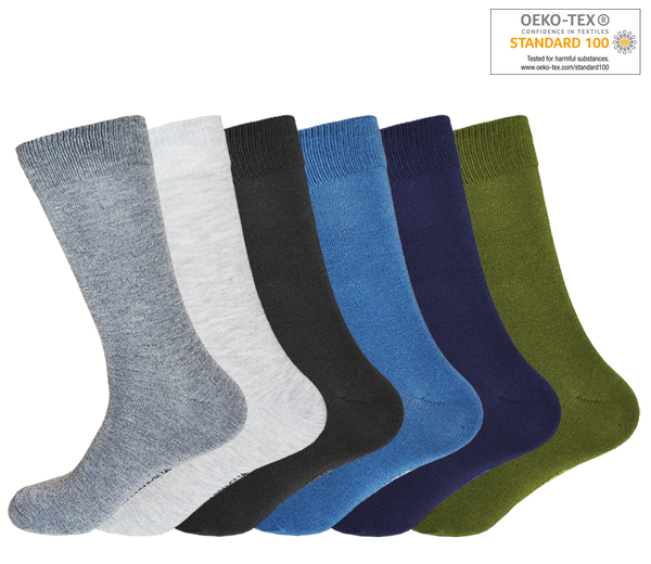 6x Paar Damen Herren Unisex Socken Baumwolle SK200 Gr 35-38, 39-42.  43-46